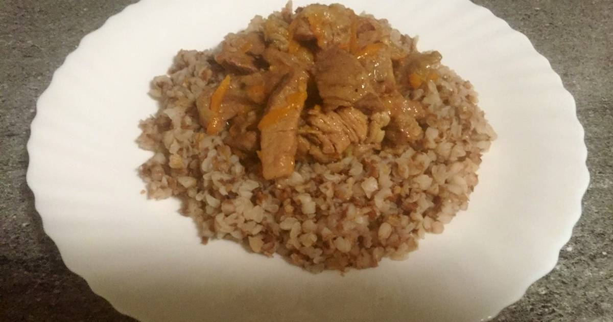 Рис со свининой и овощами