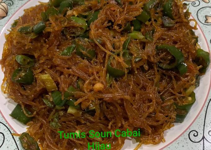 Wajib coba! Resep memasak Tumis Soun Cabai Hijau  sesuai selera
