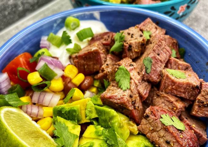 Easiest Way to Prepare Super Quick Homemade Chicken/Steak burrito bowls (Chipotle bowls)