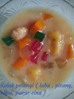 Foto resep Kolak pelangi...🏳️🌈(Labu, pisang, kolang kaling, pacar cina)