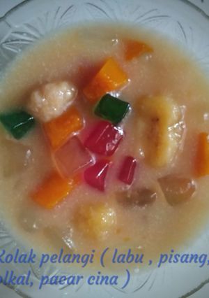 Foto resep Kolak pelangi...🏳️🌈(Labu, pisang, kolang kaling, pacar cina)