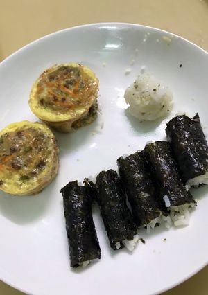 Hình của món Chả trứng nướng cho bé.