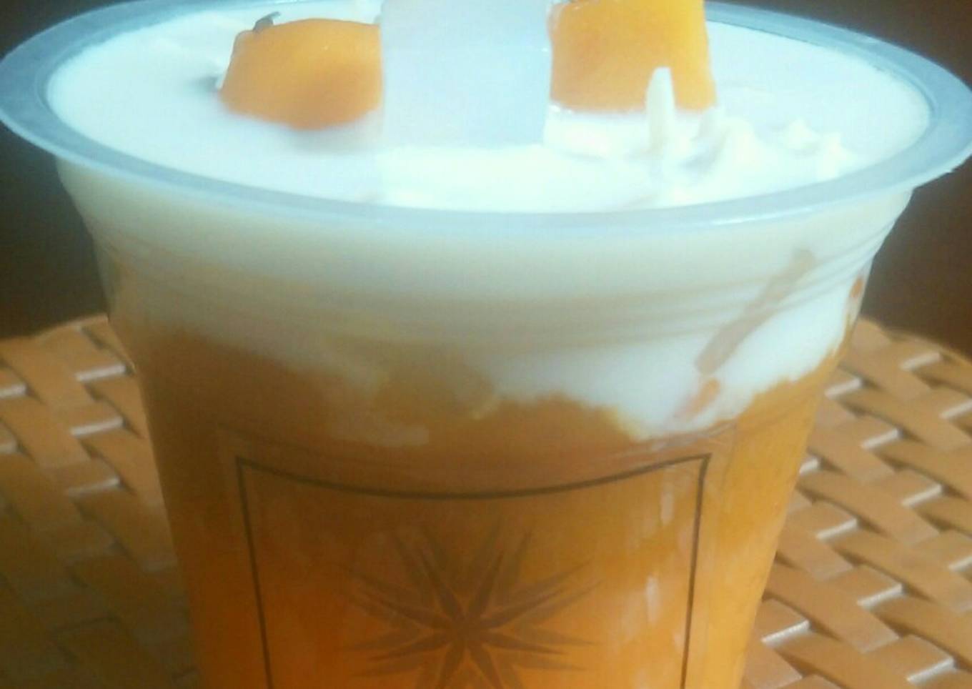 Mango Cheese Puding