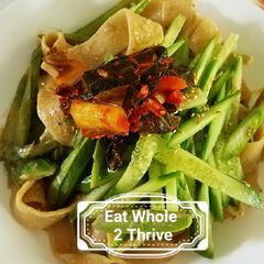 A picture of Pappardelle with creamy hummus Sauce#vegan#.