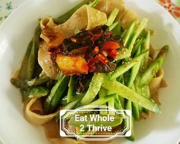 How To Serving Recipe Pappardelle with creamy hummus Saucevegan Delicious Simple