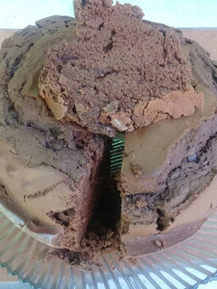 A picture of Dark chocolate cake.