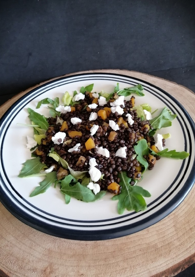 Una foto de Ensalada de lentejas caviar