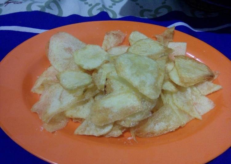 Cara Memasak Cemilan keripik kentang yang Enak