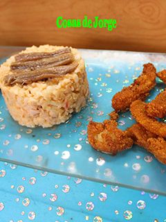 Una foto de Arroz salvaje con gazpacho