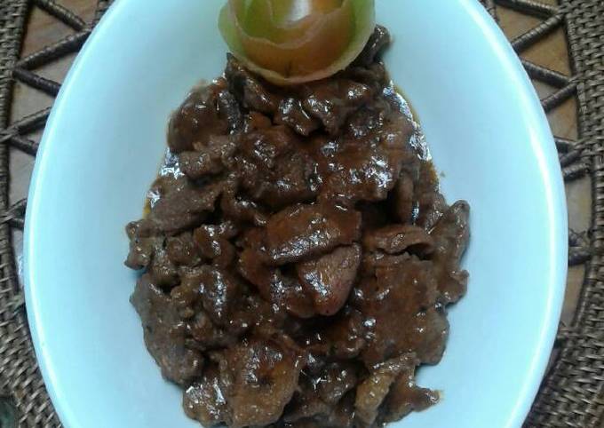 Daging sapi teriyaki (beef teriyaki) # Bandung Recook Seny Ross