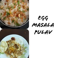 A picture of Egg Masala Pulav.