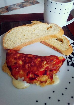 Una foto de Tortilla con Pimentón