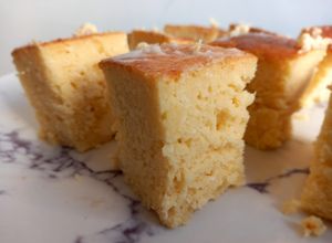 Una foto de Torta de ricota y coco sin gluten