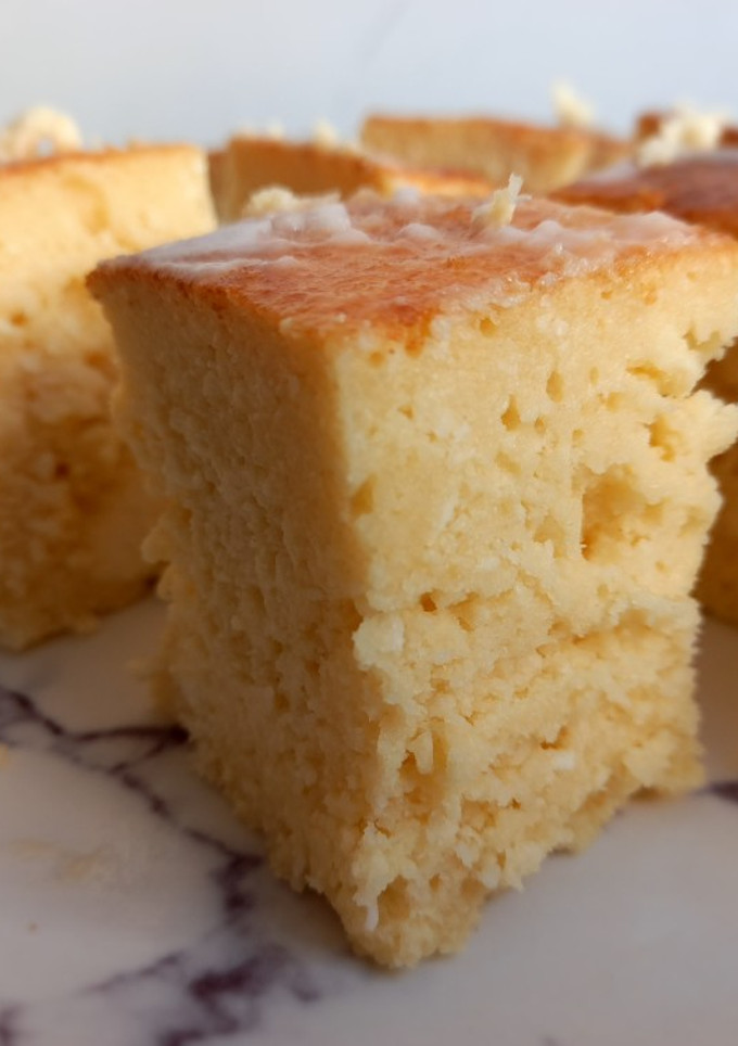 Una foto de Torta de ricota y coco sin gluten