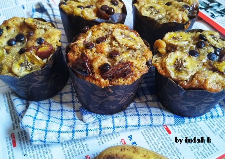 Banana Muffin / Muffin Pisang (tanpa ribet cuma aduk aduk aja)