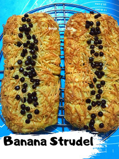 Foto resep Banana Choco Cheese Strudel