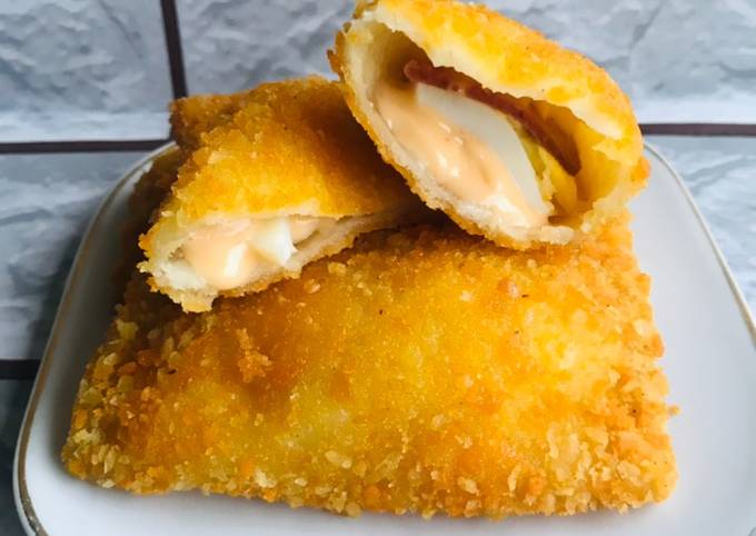 Cara Bikin Risol mayo roti tawar praktis Yang Enak