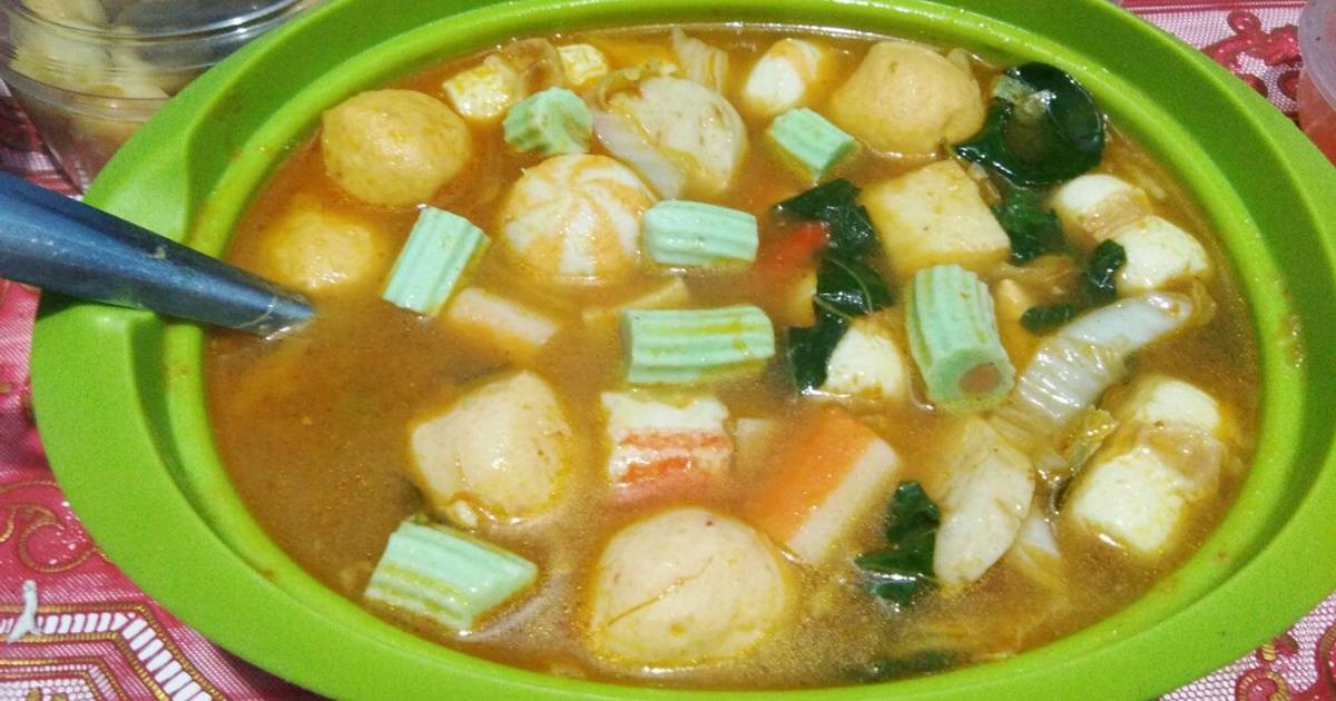 Resep Steamboat Home Made Kuah Tomyum Oleh Liea Evert Cookpad