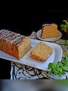 عکسی از دستور کیک برنجی نارگیلی با فر دستساز 🌸