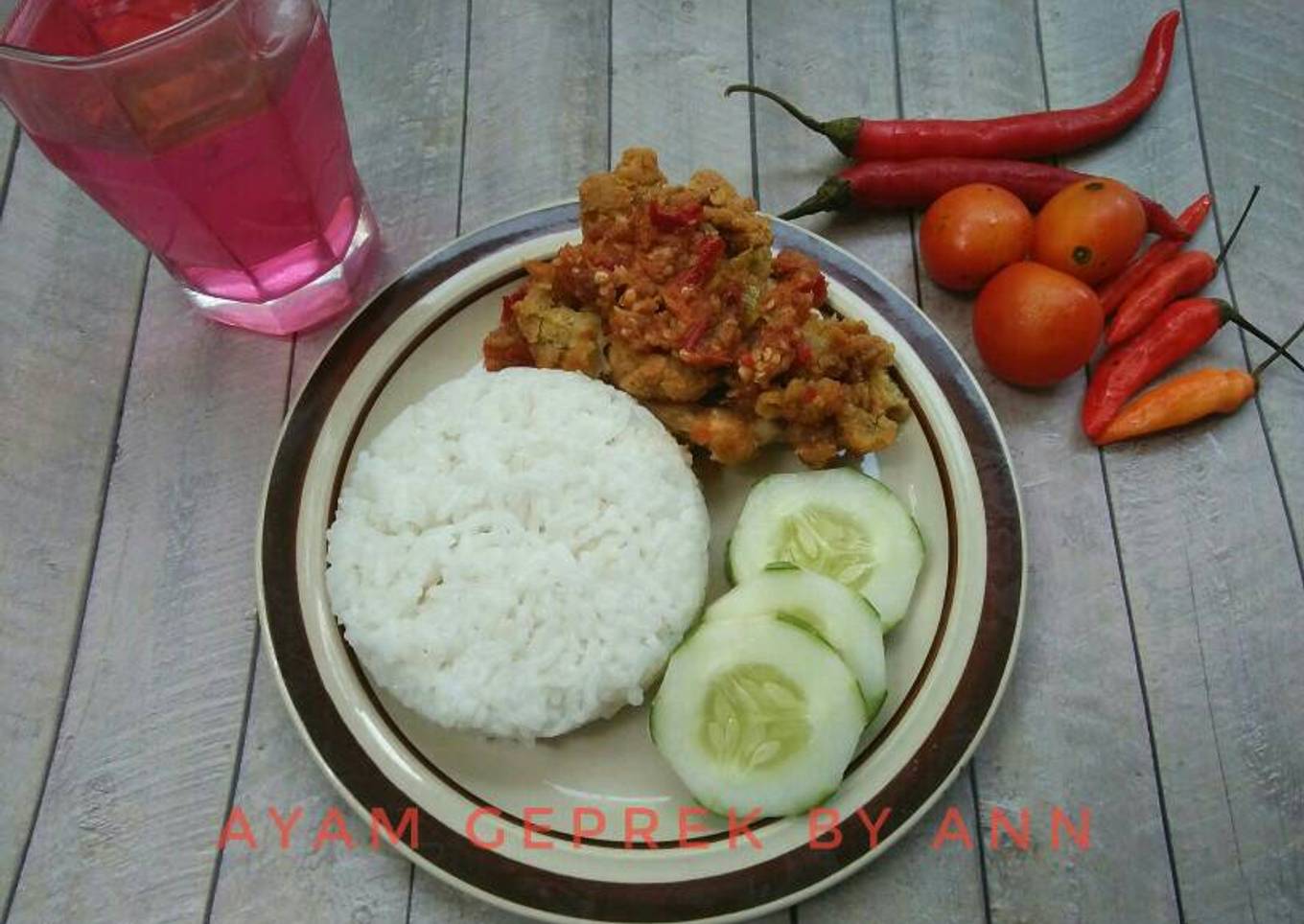 Resep Ayam geprek yang Enak Banget