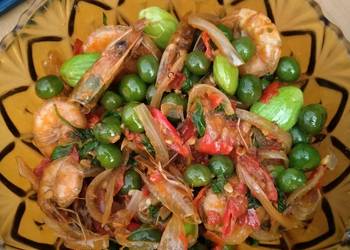 Resep Terbaru Tumis udang leunca pedas🍤🌶️ Ala Restoran