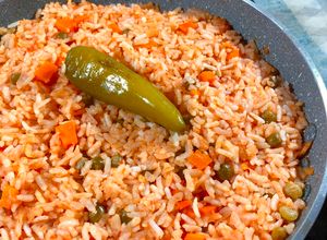 Una foto de Arroz Rojo | Arroz a la Mexicana