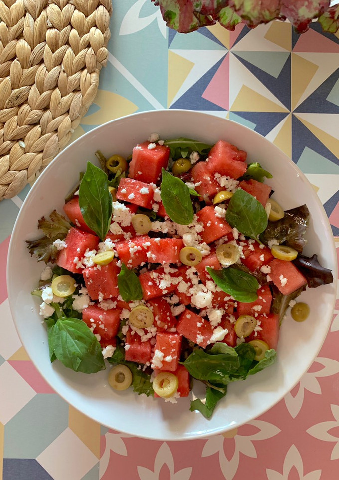 Una foto de Ensalada de sandía