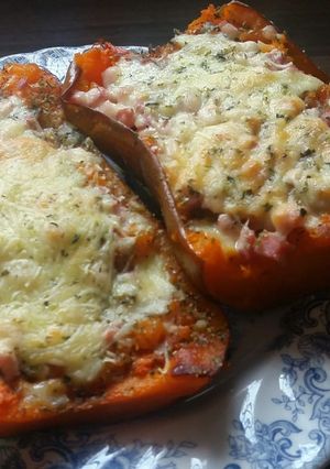 Foto principal de Calabaza naranja rellena al horno😋