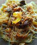 Фунчоза по-китайски с мясом и овощами