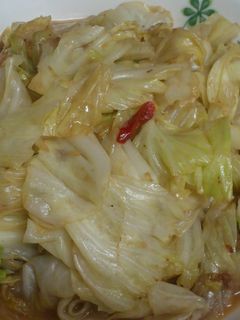 蝦醬炒高麗菜 的食譜成品照片