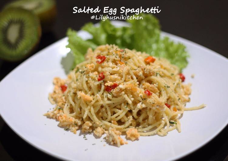 Resep Spaghetti Salted Egg Anti Gagal