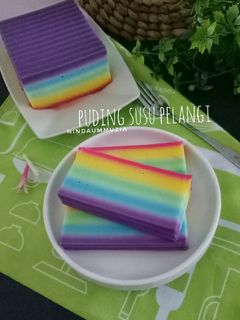 Foto resep Puding Susu Pelangi