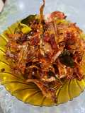 Ikan asin tipis balado garing