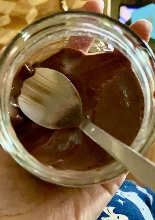 Una foto de Yogurt de chocolate