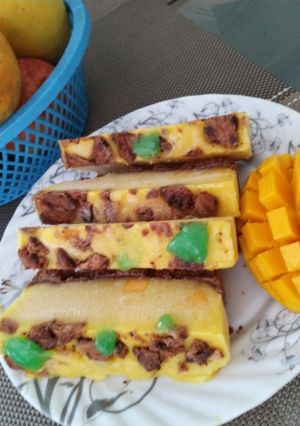 मँगो चोको डिलाइट (mango choco delight recipe in marathi) रेसिपी चे मुख्य फोटो 