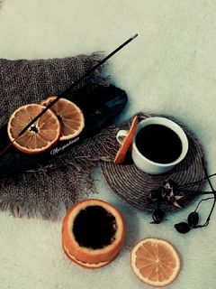 عکسی از دستور قهوه پرتقالی🍊☕