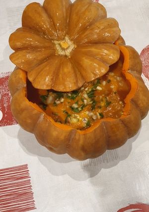 Une photo de Soupe potiron #médiévale