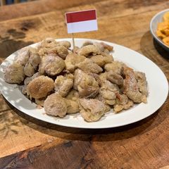 A picture of GF DF Banana Fritters.
