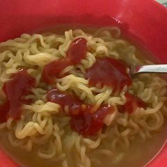A picture of Boiled maggi.