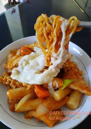 Foto resep Rabokki Ramyeon with Cheese
