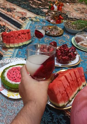عکسی از دستور ژله یلدا