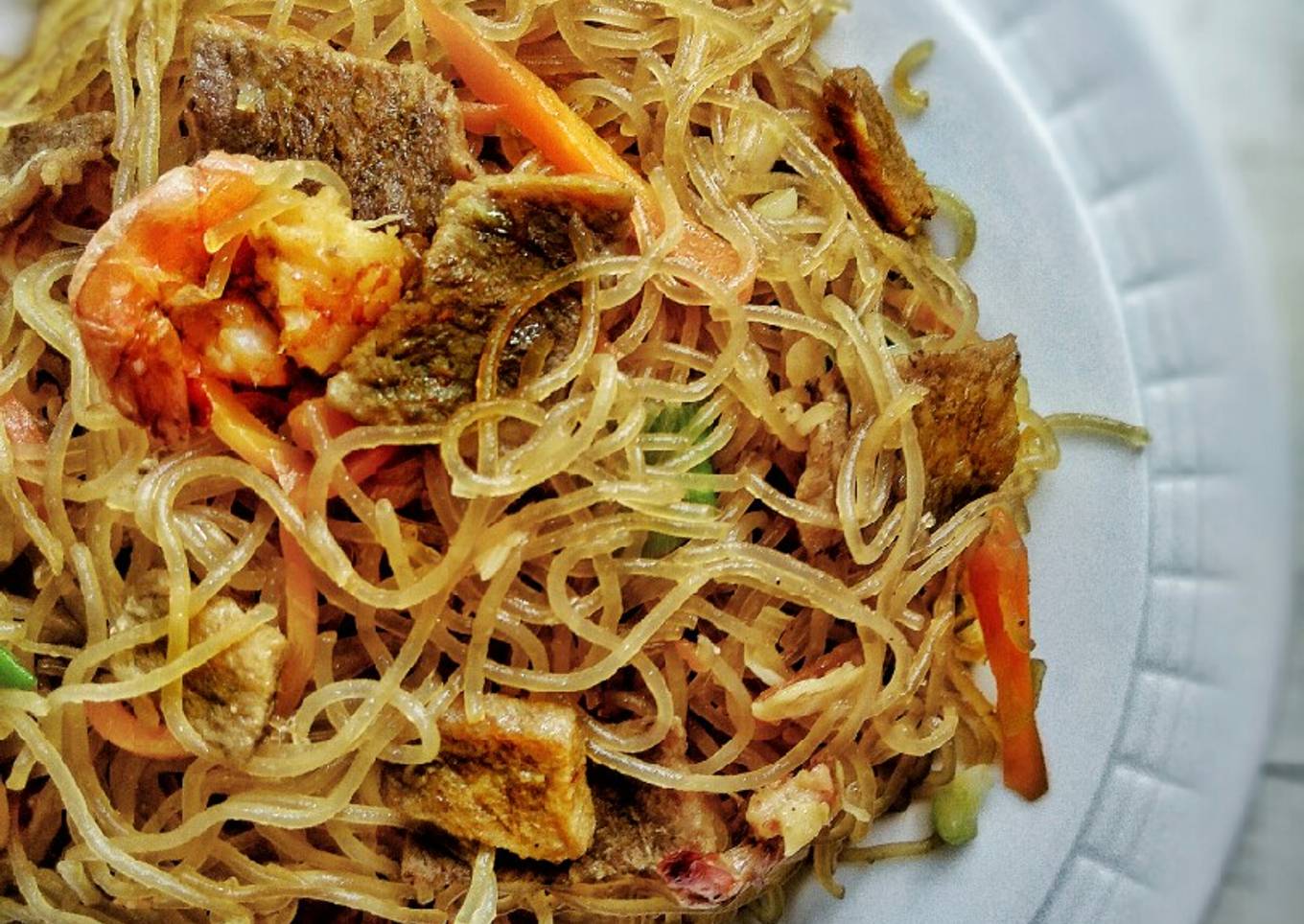 Bihun daging udang simpel