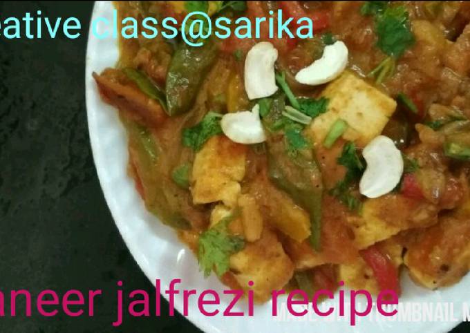 Paneer jalfrezi recipe