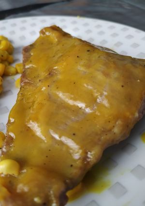 Una foto de Secreto con costra miel y mostaza