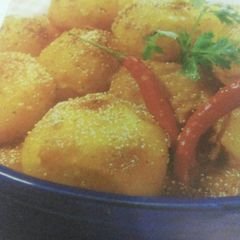 A picture of Dum Aloo Posto In Microwave.