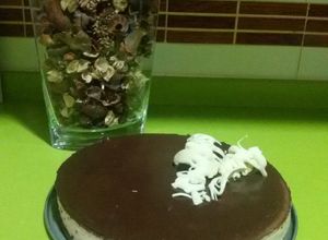 Una foto de Tarta de stracciatella con thermomix