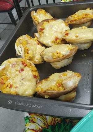 Una foto de Canastitas de pollo