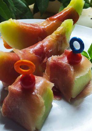 Una foto de Melón con Jamón Crudo de mi Abuela