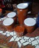 Salsa de tomate casera, para conserva