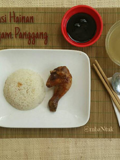 Foto resep Nasi Hainan Ayam Panggang (rice cooker)